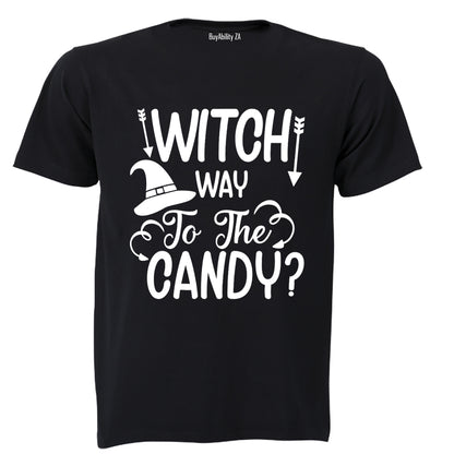 Witch Way to the Candy - Arrows - Halloween - Kids T-Shirt