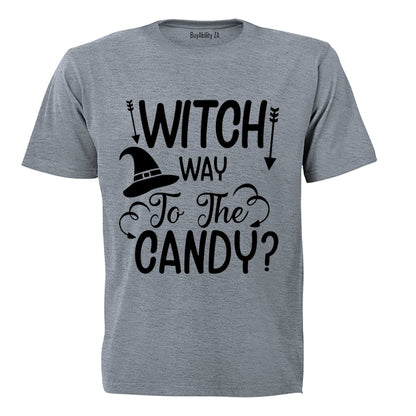 Witch Way to the Candy - Arrows - Halloween - Kids T-Shirt