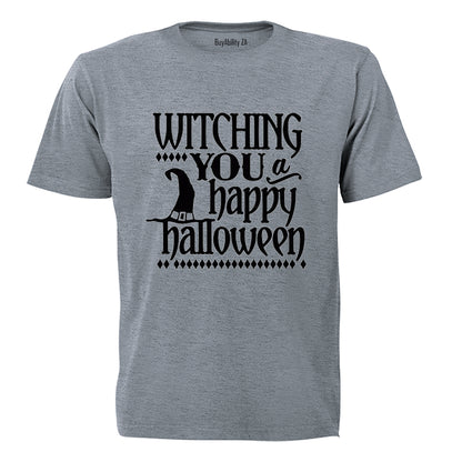 Witching you a Happy Halloween! - Adults - T-Shirt
