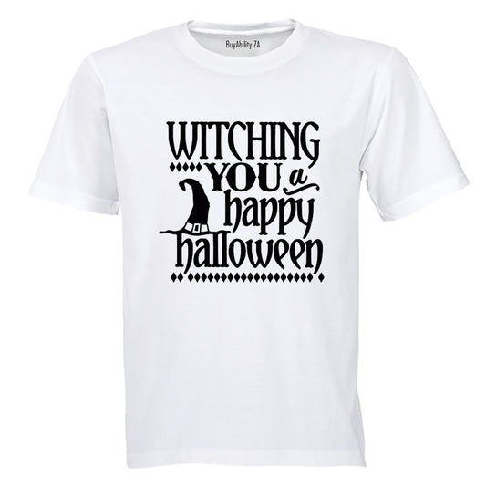 Witching you a Happy Halloween! - Adults - T-Shirt