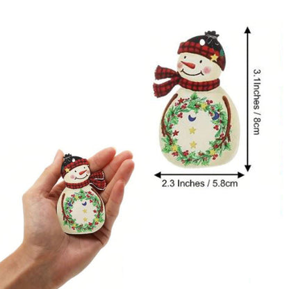 24pc Christmas Wooden Decorations