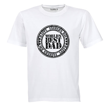 World's Best Dad - Fathers Day - Adults - T-Shirt