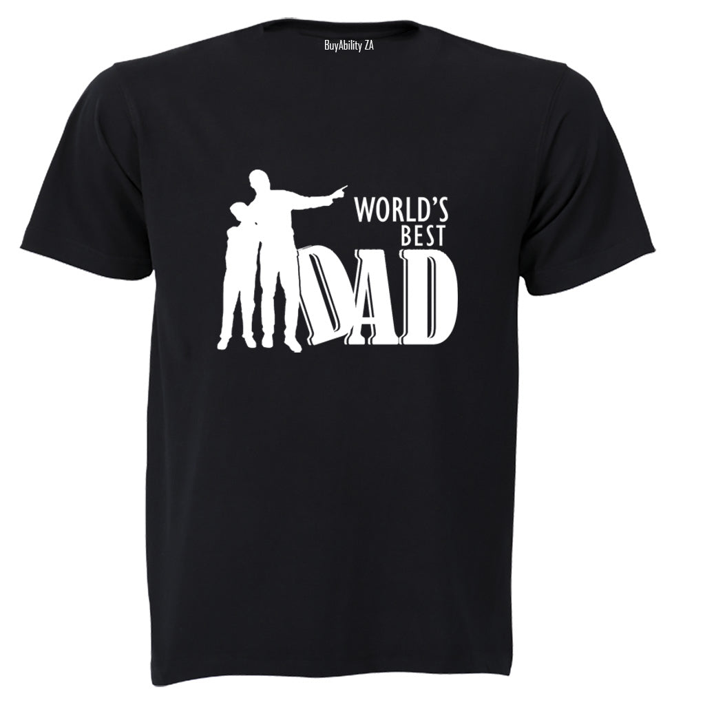 World's Best Dad - Silhouette - Adults - T-Shirt
