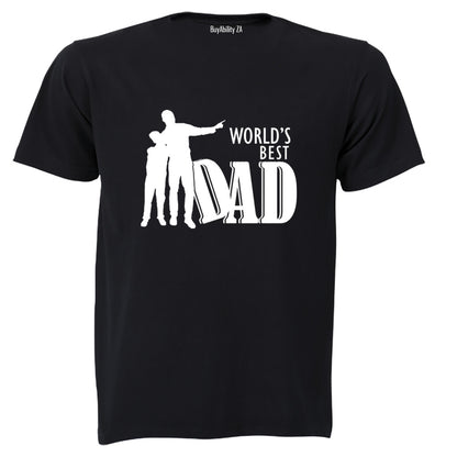 World's Best Dad - Silhouette - Adults - T-Shirt