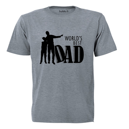 World's Best Dad - Silhouette - Adults - T-Shirt