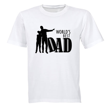 World's Best Dad - Silhouette - Adults - T-Shirt - BuyAbility South Africa