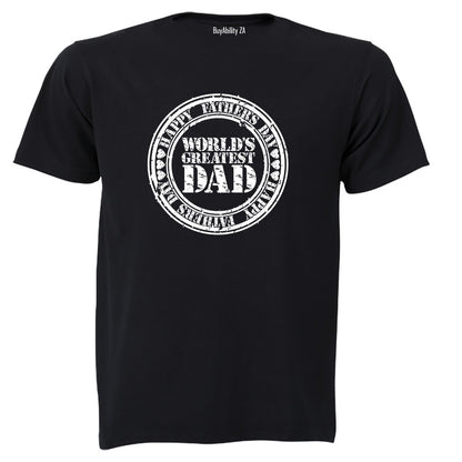 World's Greatest Dad - Fathers Day - Adults - T-Shirt