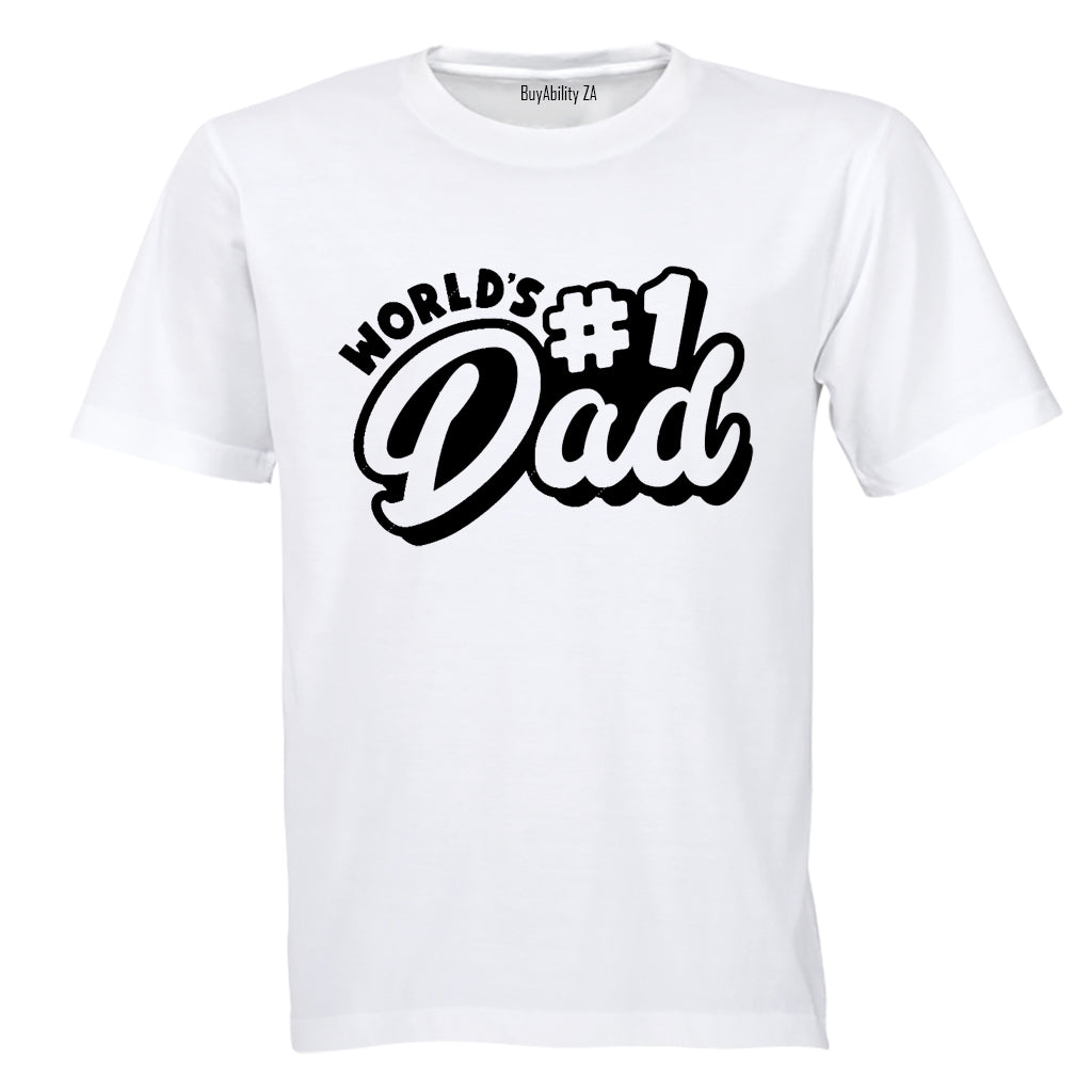 World's #1 Dad - Adults - T-Shirt - BuyAbility