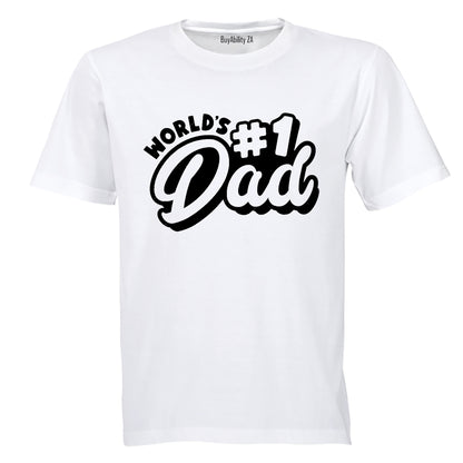 World's #1 Dad - Adults - T-Shirt - BuyAbility