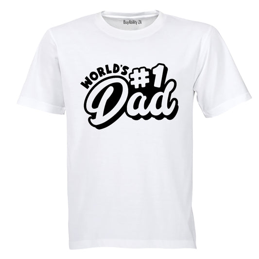 World's #1 Dad - Adults - T-Shirt - BuyAbility