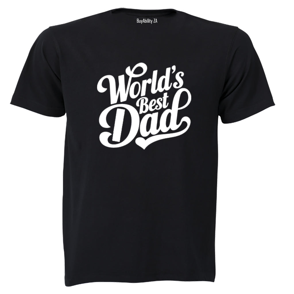 World's Best Dad - Bold - Adults - T-Shirt - BuyAbility South Africa