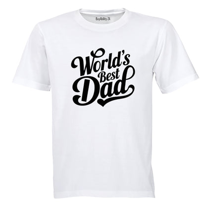 World's Best Dad - Bold - Adults - T-Shirt - BuyAbility South Africa