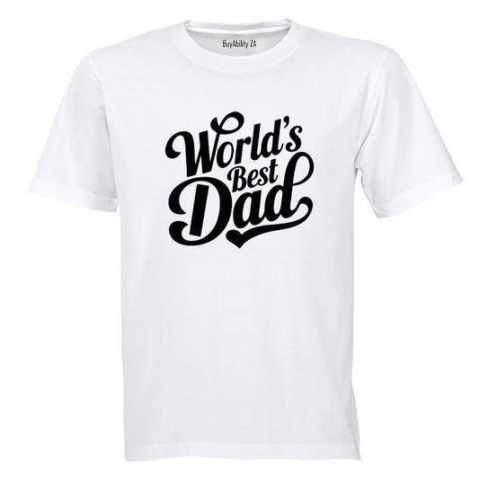 World's Best Dad - Bold - Adults - T-Shirt - BuyAbility South Africa