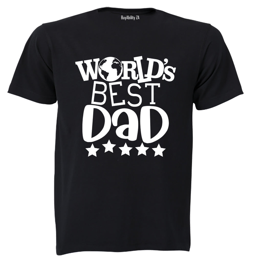 World's Best Dad - Stars - Adults - T-Shirt