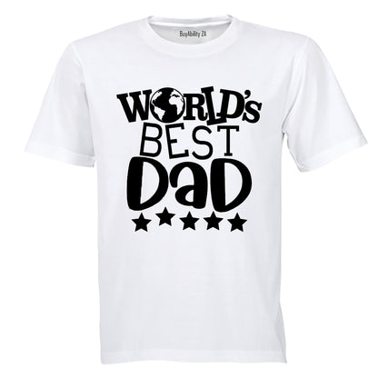 World's Best Dad - Stars - Adults - T-Shirt