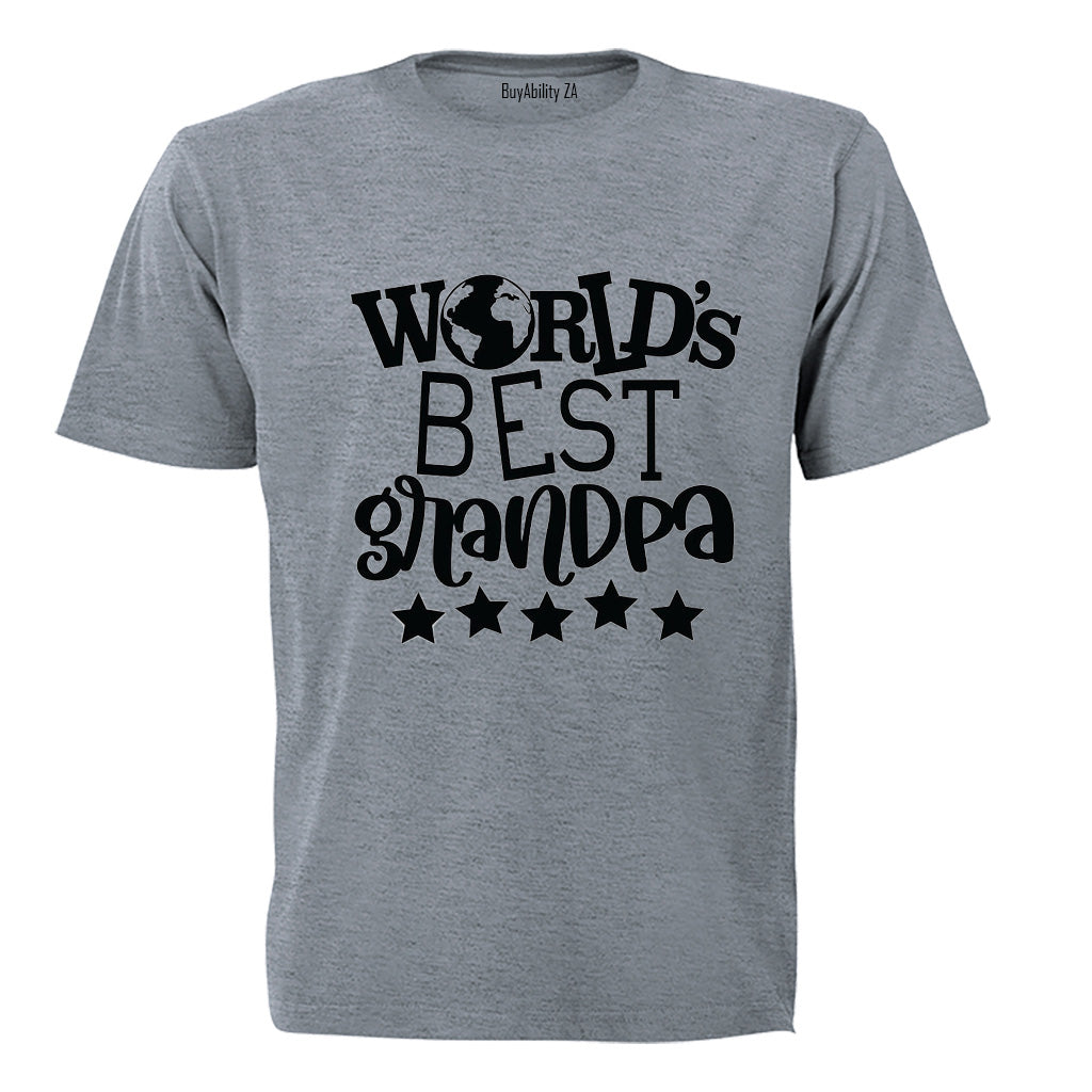 World's Best Grandpa - Stars - Adults - T-Shirt