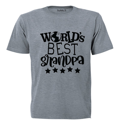 World's Best Grandpa - Stars - Adults - T-Shirt