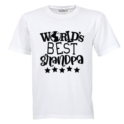World's Best Grandpa - Stars - Adults - T-Shirt