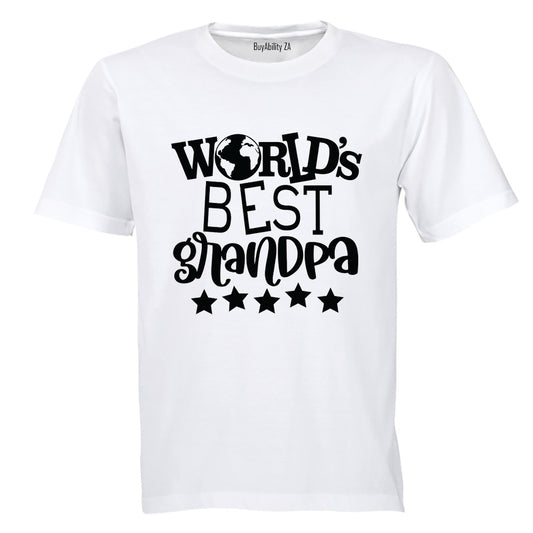 World's Best Grandpa - Stars - Adults - T-Shirt