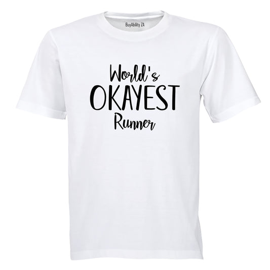 World's Okayest Runner - Adults - T-Shirt - BuyAbility South Africa