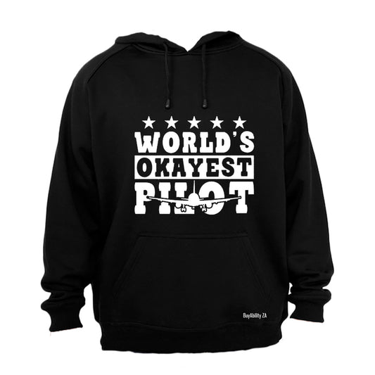 World's Okayest Pilot - Hoodie - BuyAbility South Africa