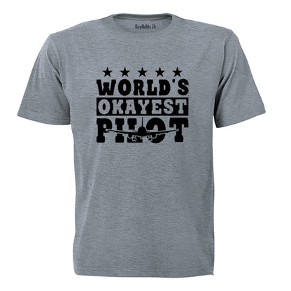 World's Okayest Pilot - Adults - T-Shirt - BuyAbility South Africa