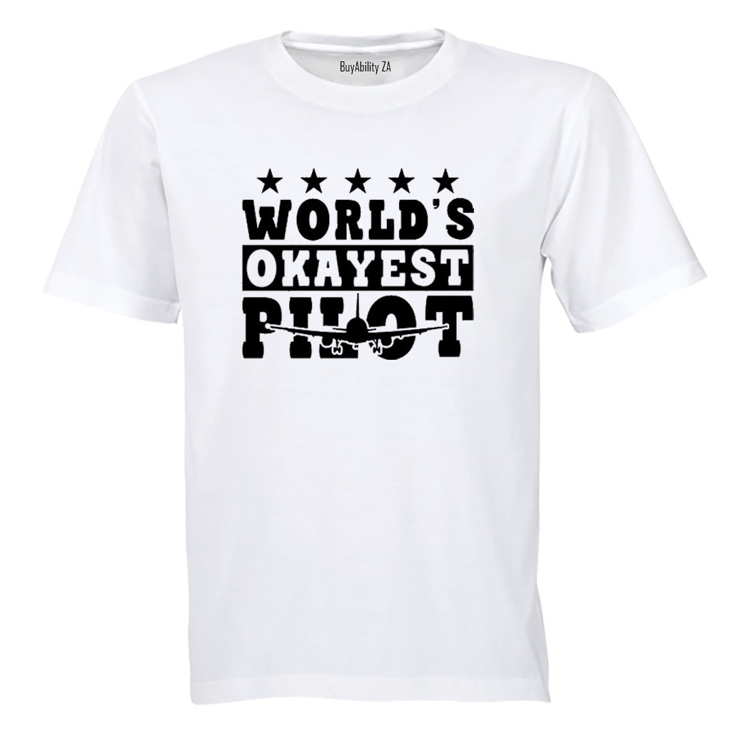 World's Okayest Pilot - Adults - T-Shirt - BuyAbility South Africa