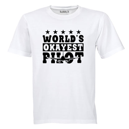 World's Okayest Pilot - Adults - T-Shirt - BuyAbility South Africa