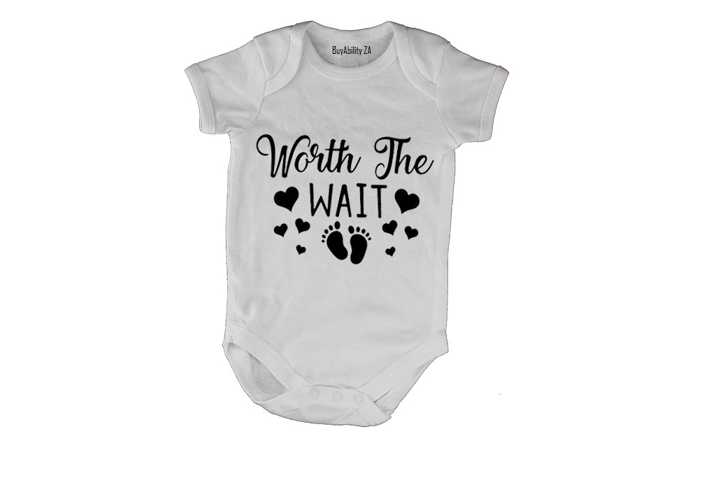 Worth The Wait - Feet & Hearts - Baby Grow
