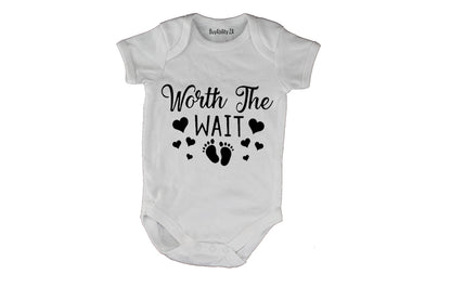 Worth The Wait - Feet & Hearts - Baby Grow