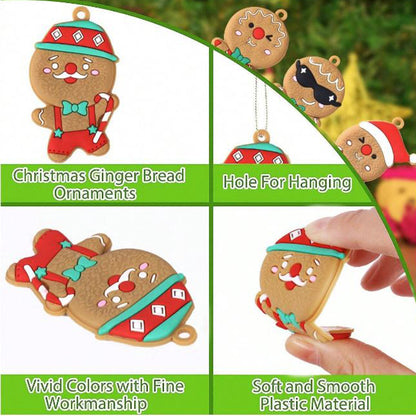 12pc Gingerbread Man Christmas Tree Decorations