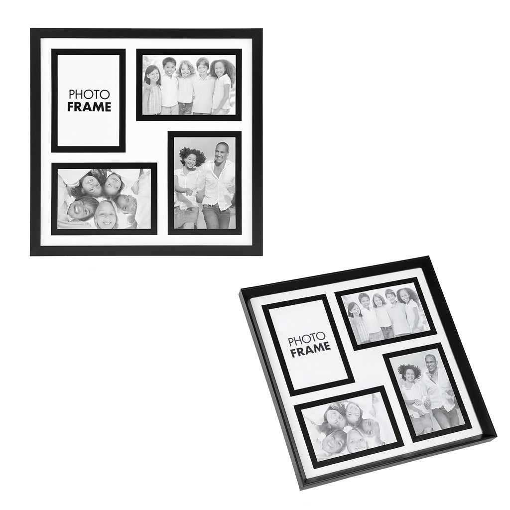 Modern Collage Photo Frame - Black