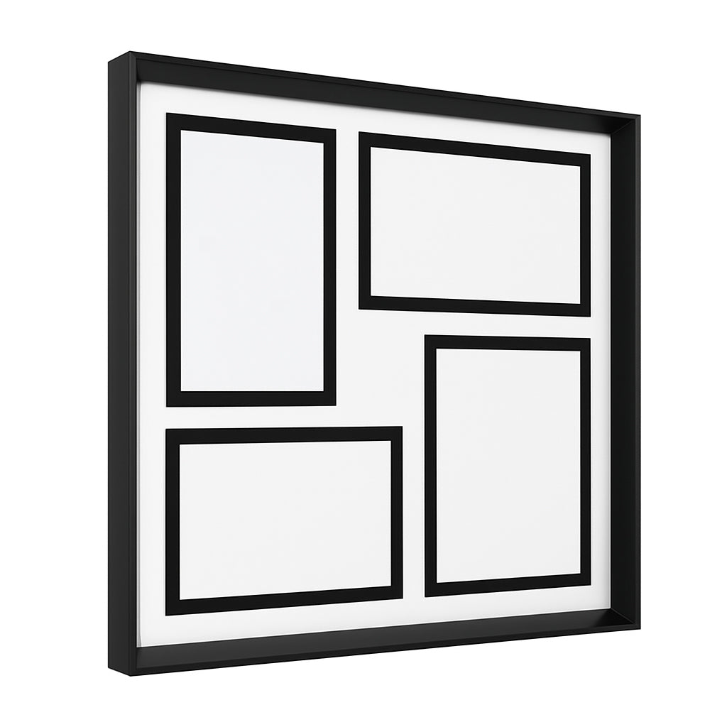 Modern Collage Photo Frame - Black