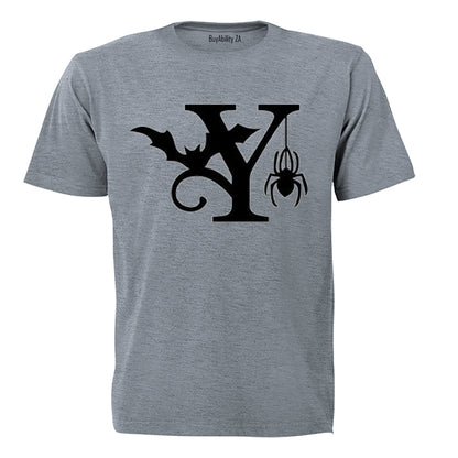 Y - Halloween Spiderweb - Kids T-Shirt