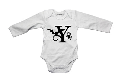 Y - Halloween Spiderweb - Baby Grow