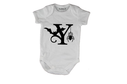 Y - Halloween Spiderweb - Baby Grow