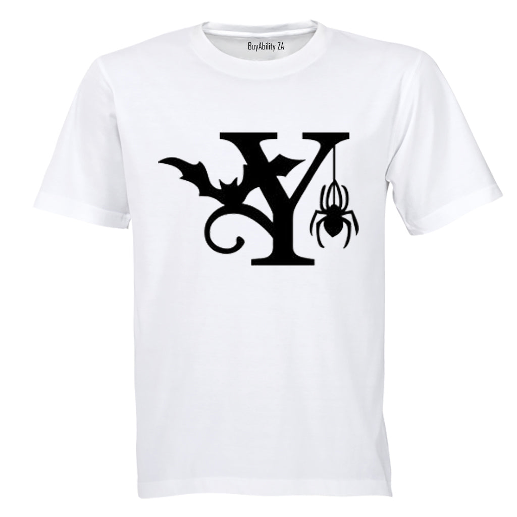Y - Halloween Spiderweb - Kids T-Shirt