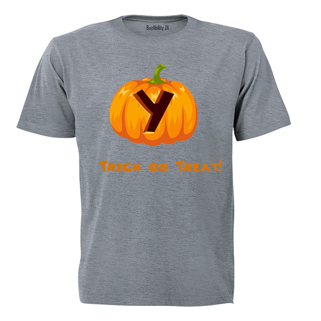 Y - Halloween Pumpkin - Kids T-Shirt