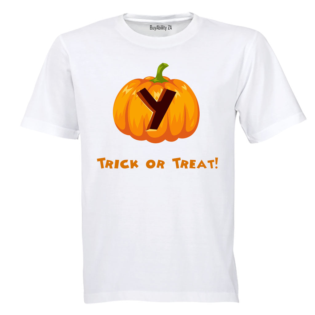 Y - Halloween Pumpkin - Kids T-Shirt