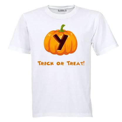 Y - Halloween Pumpkin - Kids T-Shirt