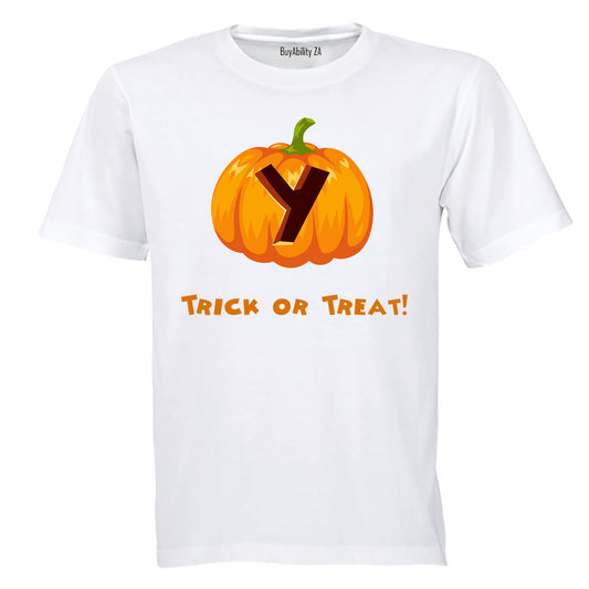 Y - Halloween Pumpkin - Kids T-Shirt
