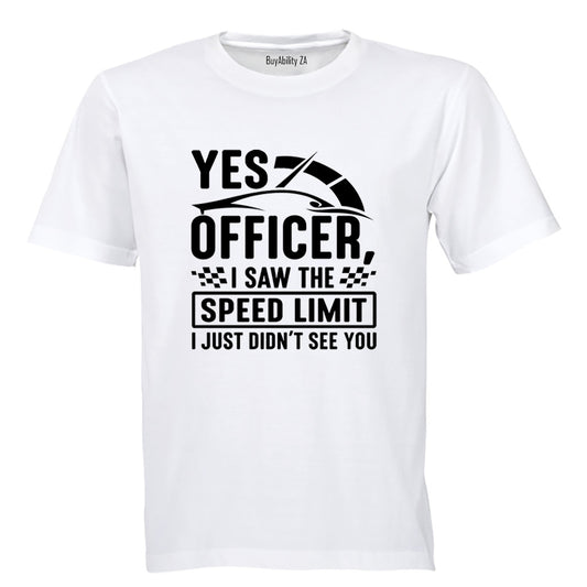 Yes Officer - Adults - T-Shirt - BuyAbility South Africa