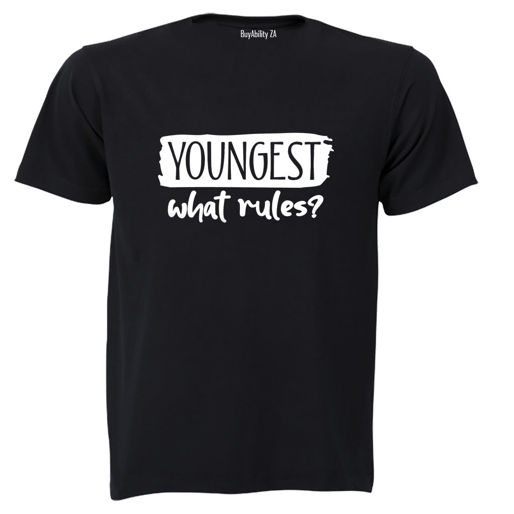 Youngest Child - What Rules - Kids T-Shirt