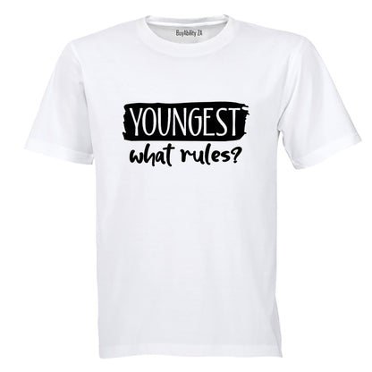 Youngest Child - What Rules - Kids T-Shirt