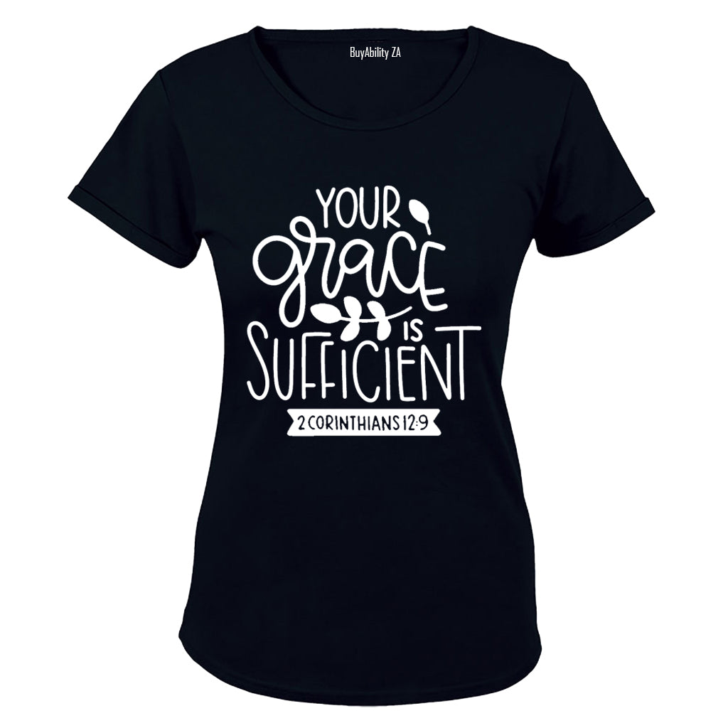 Your Grace Is Sufficient - Ladies - T-Shirt