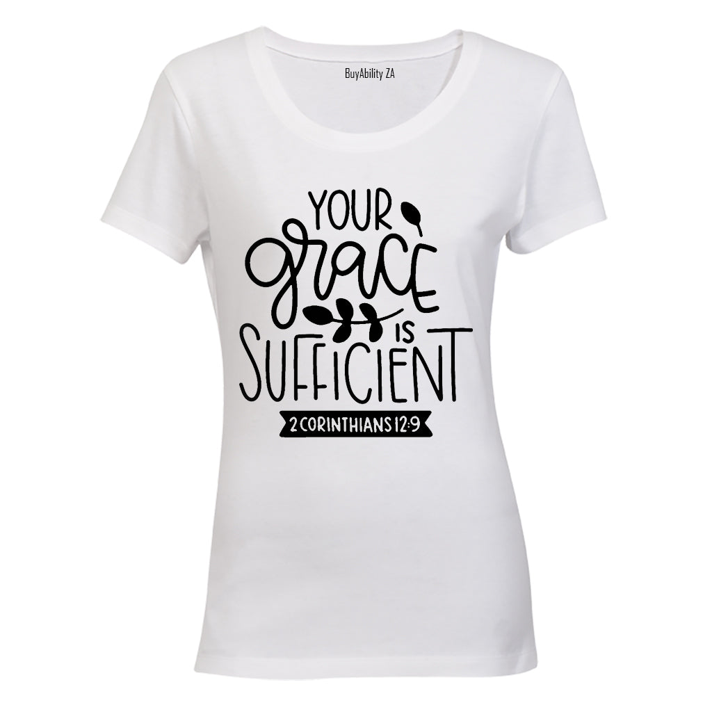 Your Grace Is Sufficient - Ladies - T-Shirt