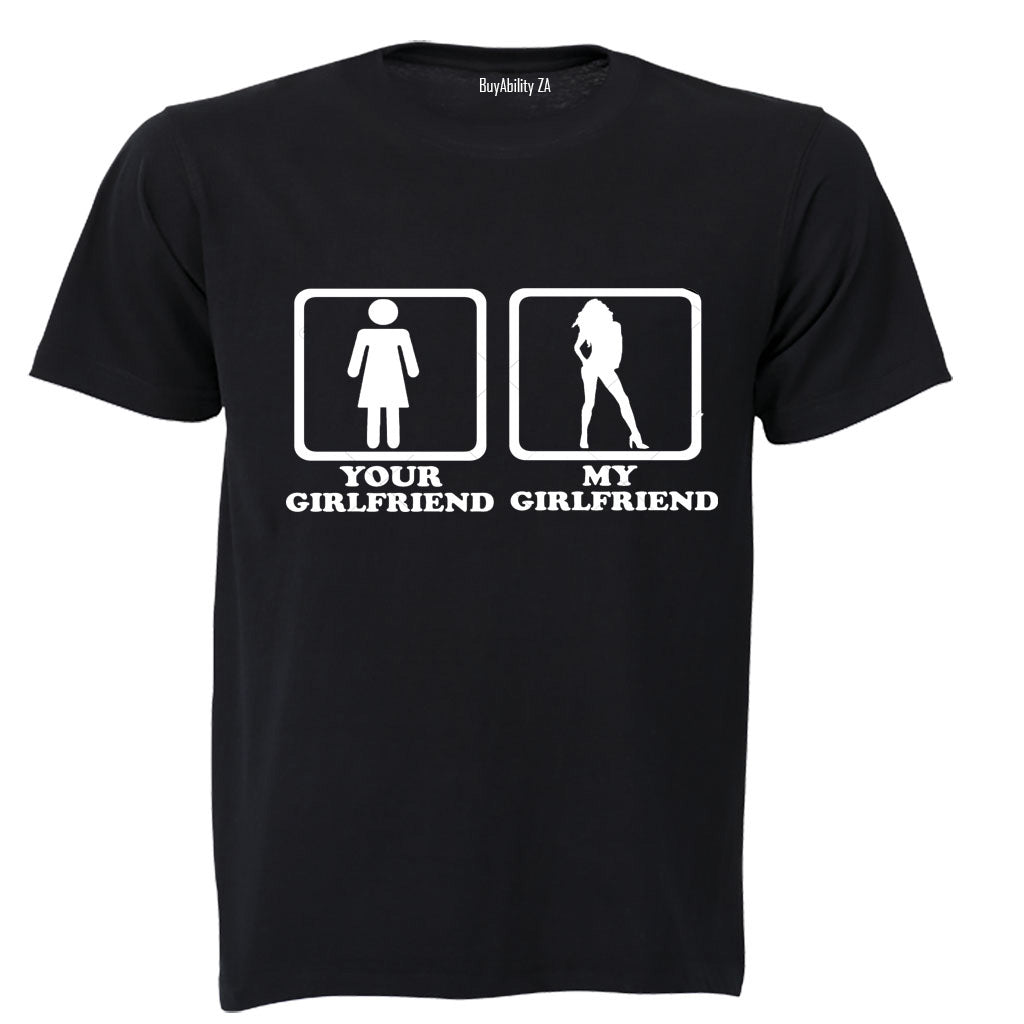 Your Girlfriend vs. My Girlfriend - Adults - T-Shirt