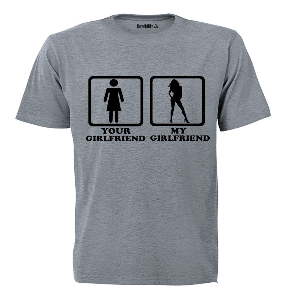 Your Girlfriend vs. My Girlfriend - Adults - T-Shirt
