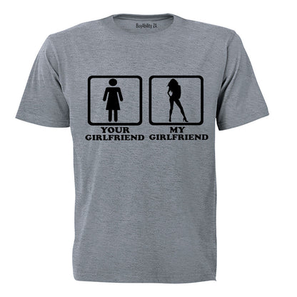 Your Girlfriend vs. My Girlfriend - Adults - T-Shirt