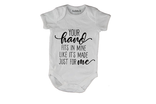 Your Hand Fits In Mine - Baby Grow